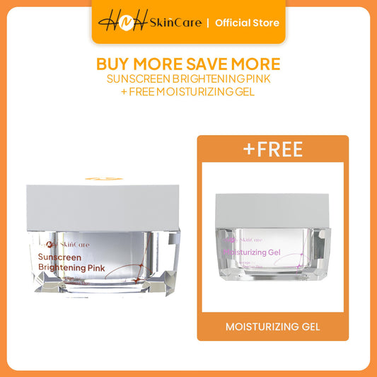 HNH Skincare - Buy 1 Sunscreen Brightening Pink SPF 50 PA++++ Get 1 Free Moisturizer