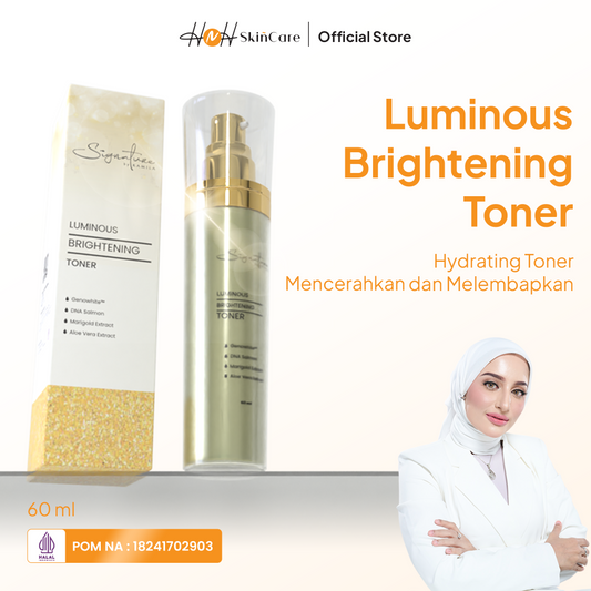 Signature by Kamila - Luminous Brightening Toner - Hydrating Toner Essence - Toner Wajah Mencerahkan