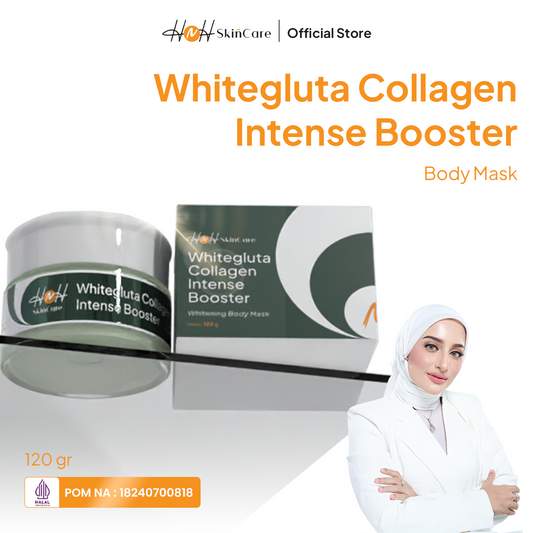 HNH Skincare - Whitegluta Collagen Intense Booster Whitening Body Mask - Masker Badan Body Bleaching Pencerah